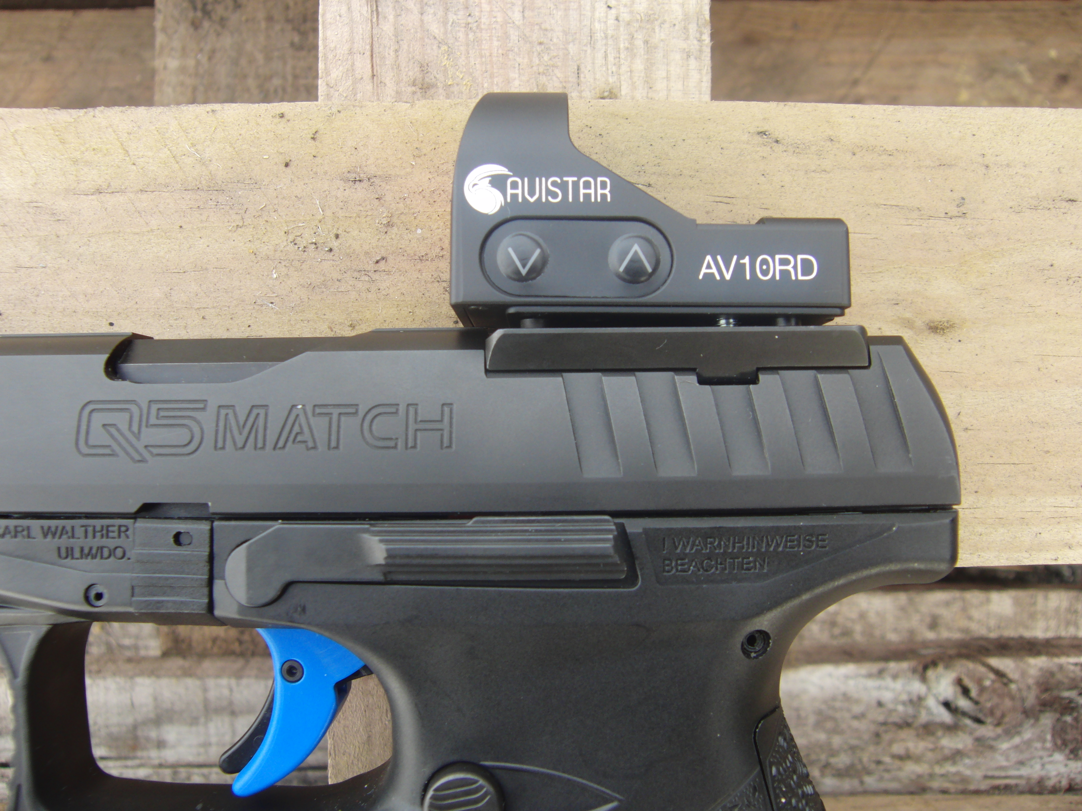 Walther Q5 Match - Con óptica montada mediante adaptador
